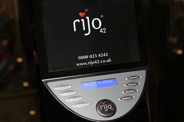 Image of Rijo coffee machine in the bar at the Percy Arms in Airmyn near Goole - pub and restaurant in East Yorkshire
